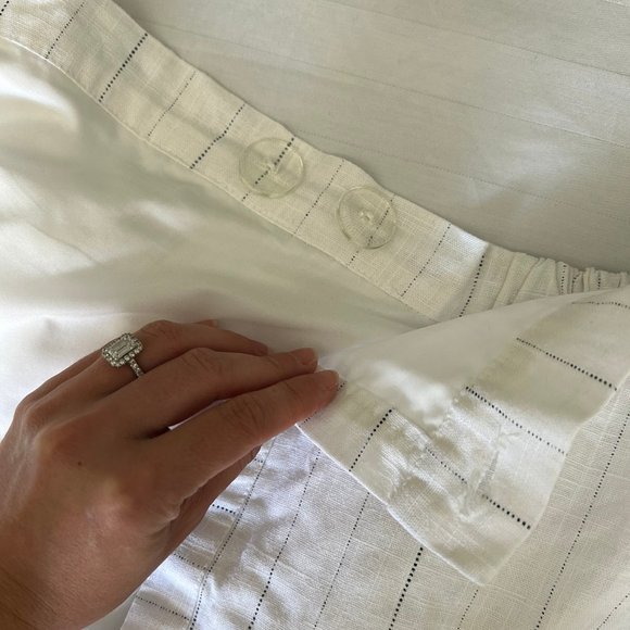 OAK AND FORT 100% LINEN SKIRT - Picture 5 of 9